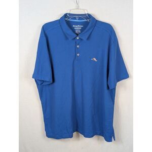 Tommy Bahama IslandZone Supima Trim Fit Polo Blue Men's Size 2XL/XXL